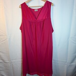 Vibrant Pink Sleeveless Chemise